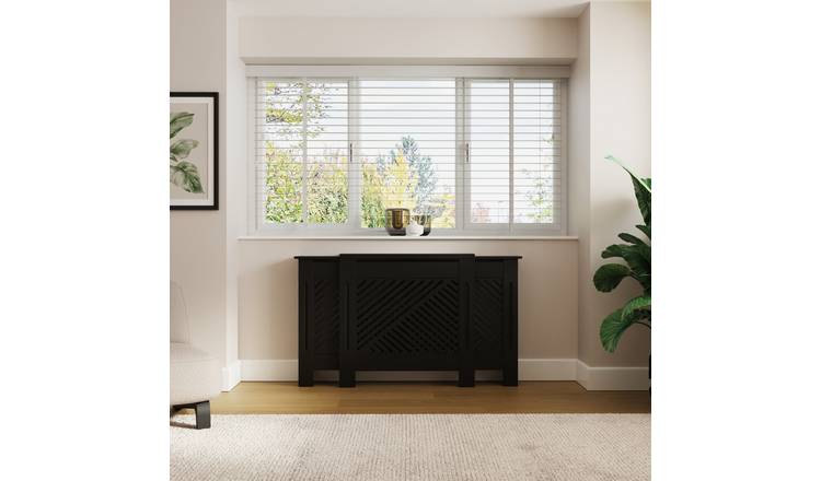 GFW Kobe Chevron Adjustable Radiator Cover - Black