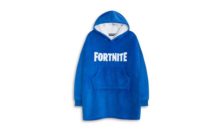 Fortnite Character Kids Unisex Blanket Hoodie - Blue