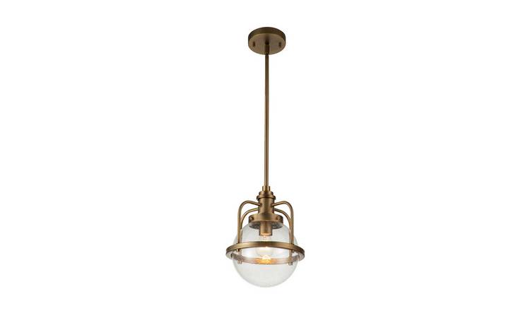 Elstead Kichler Globe Pendant Light - Natural Brass