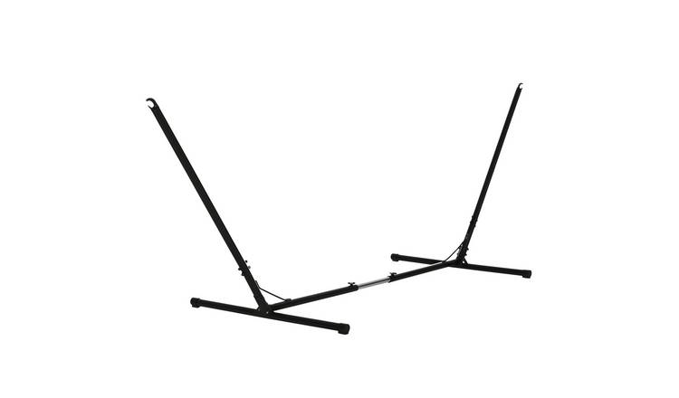 Outsunny Metal Adjustable Hammock Stand - Black