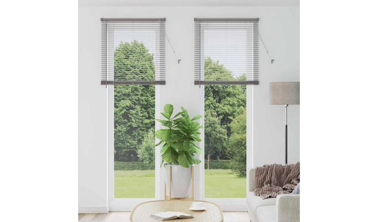 Walplus Polyester Window Blind - Silver - 220 x 75 cm