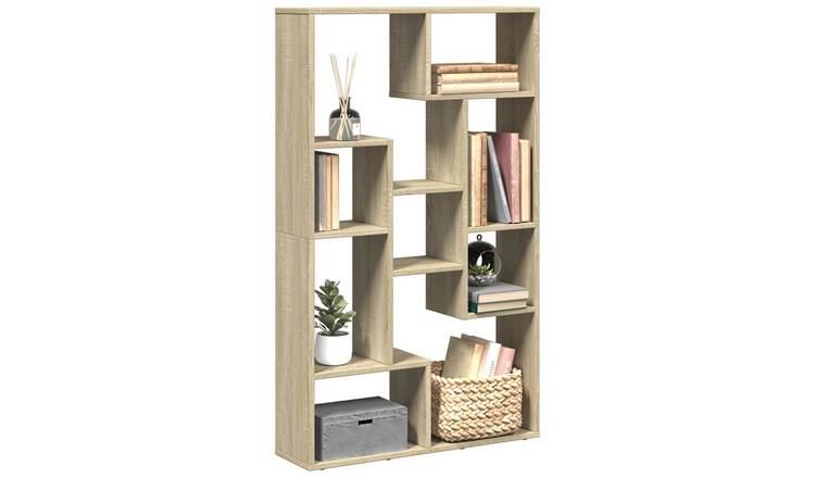 Walplus Engineered Wood Bookcase - Light Oak - 72 x 20 x 120.5 cm