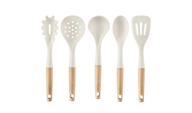 Cooks Professional Silicone Kitchen Utensil Set - White