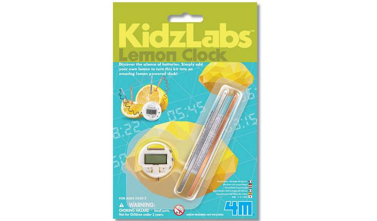 4M KidzLabs Lemon Clock - 5 Years +