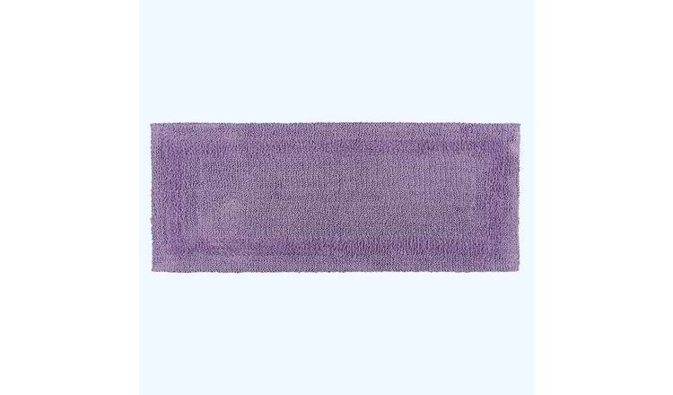 Homescapes Reversible Bath Mat Runner - Lilac