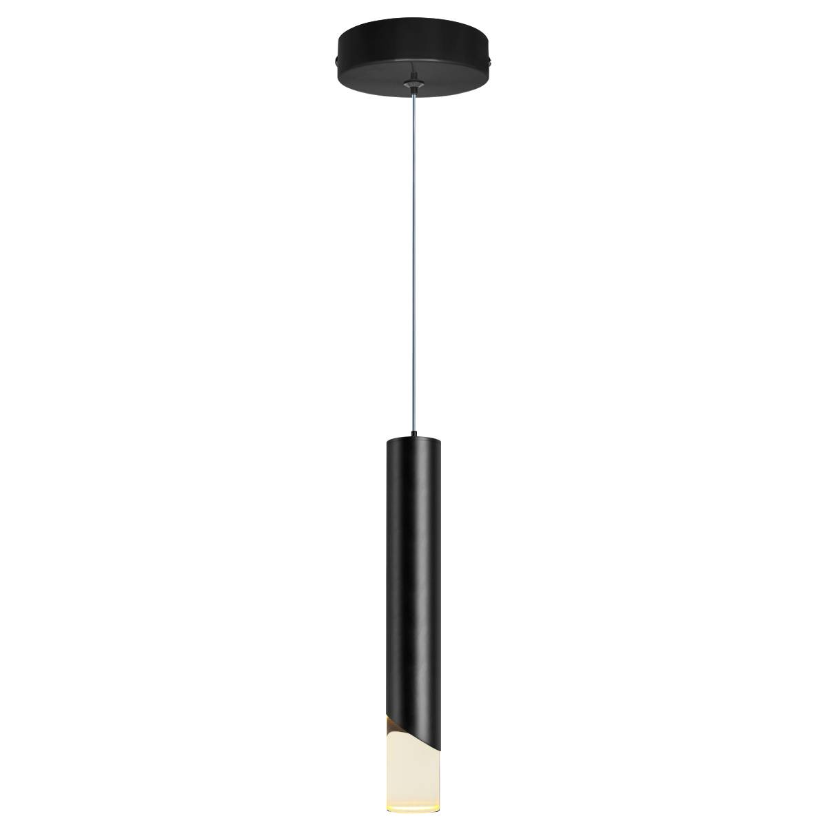 Energy Light Bulbs 3W LED Tube Ceiling Pendant Light - Black - Image 1