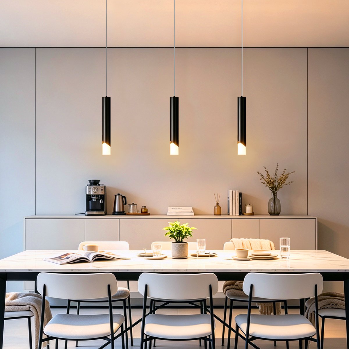 Energy Light Bulbs 3W LED Tube Ceiling Pendant Light - Black - Image 5