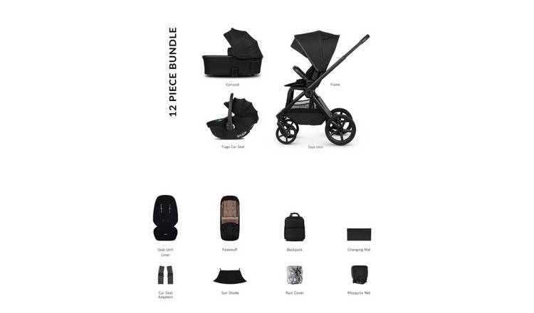 Venicci Upline 3 3-in-1 Travel System - Black/Onyx