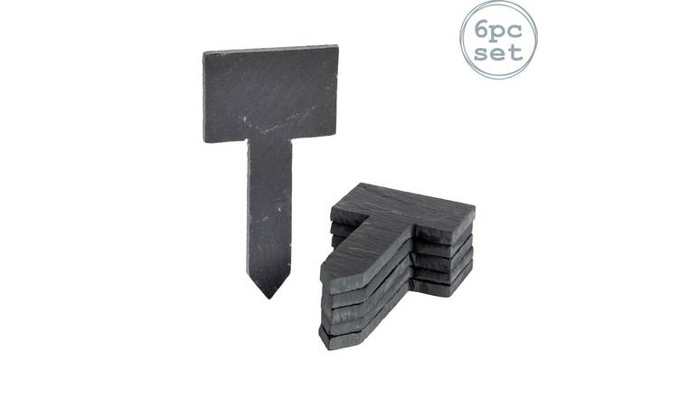Nicola Spring Slate Plant Markers - Natural - Pack of 6