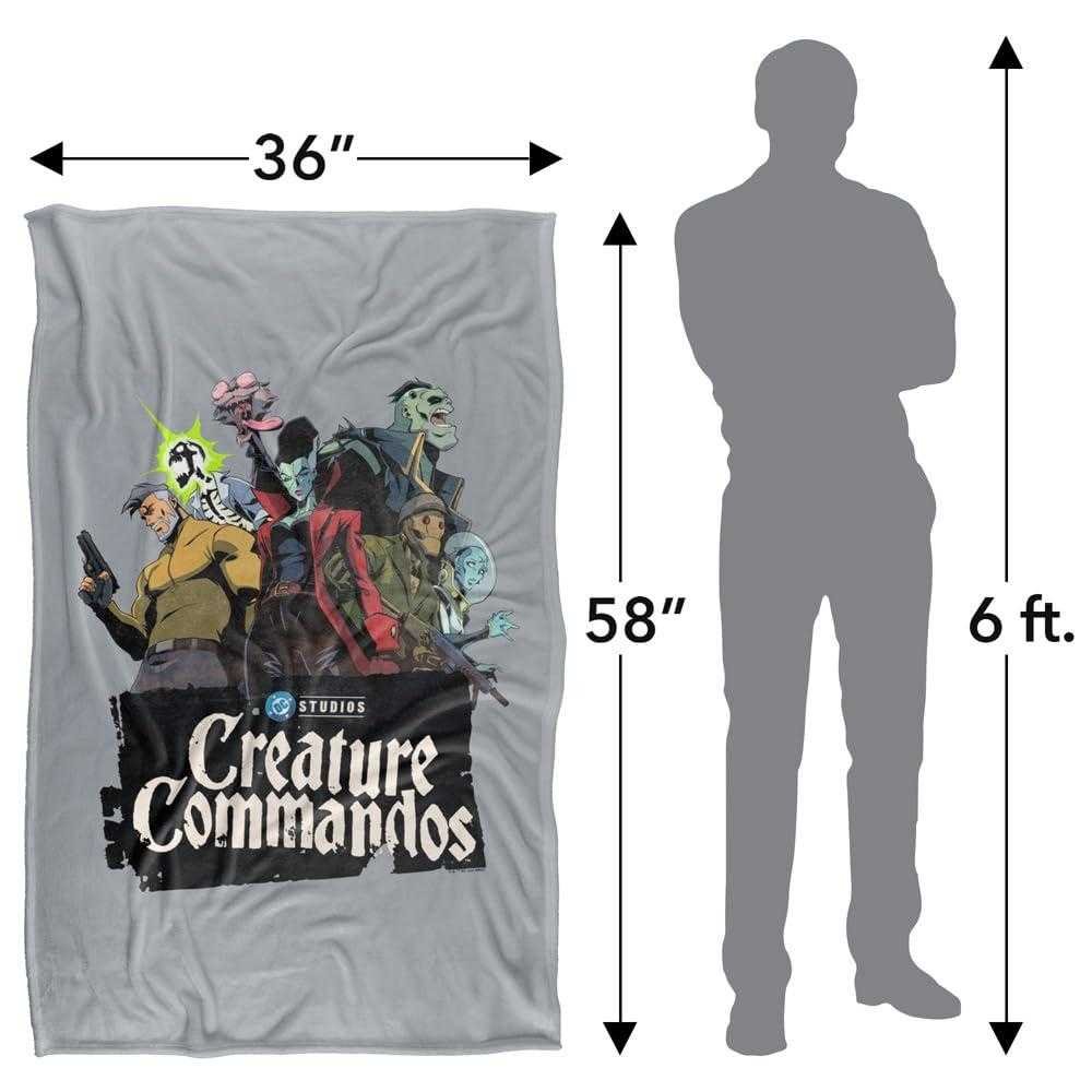 Creature Commandos Group Pose Supersoft Blanket - 147cm x 91cm - Image 4