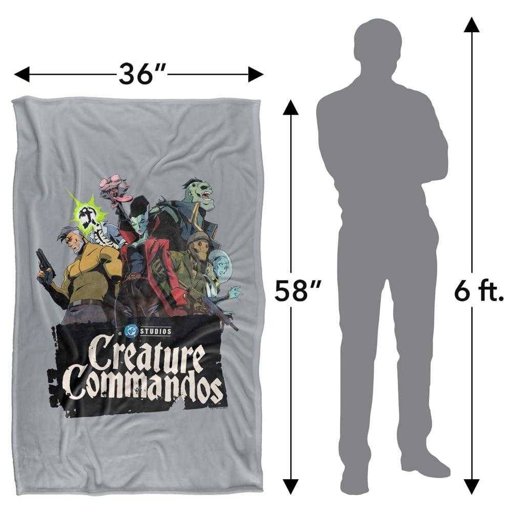 Creature Commandos Group Pose Supersoft Blanket - 147cm x 91cm - Image 4