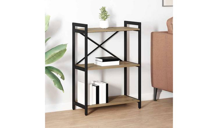 Walplus Engineered Wood Bookshelf - Oak - 60 x 30 x 85 cm