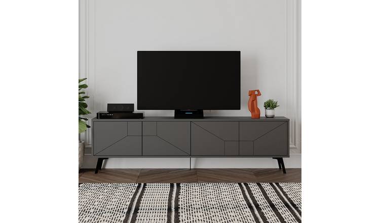 Decortie Dune TV Unit particleboard matt finish TV up to 65in - Anthracite