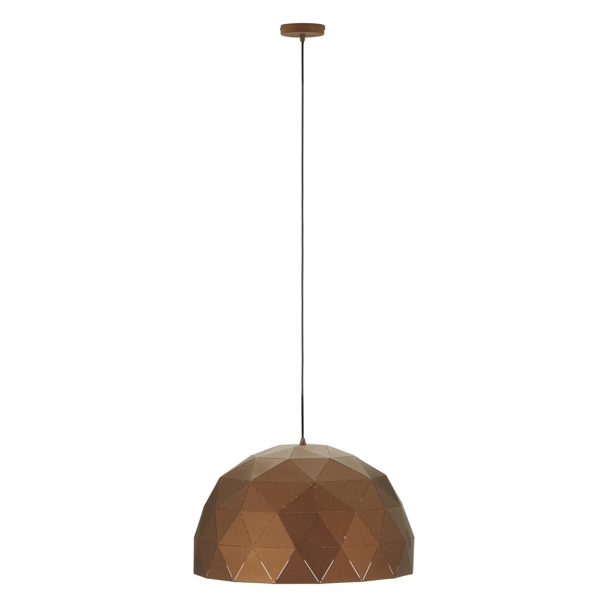 Orsina Mateo Large Metal Pendant Light - Coffee - Image 1