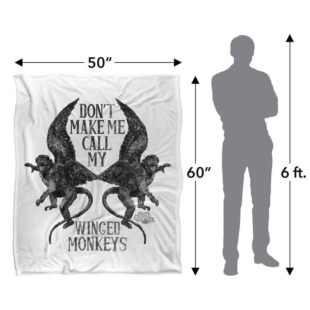 The Wizard Of Oz Monkey Soft Touch Blanket - 152cm x 127cm - Image 4