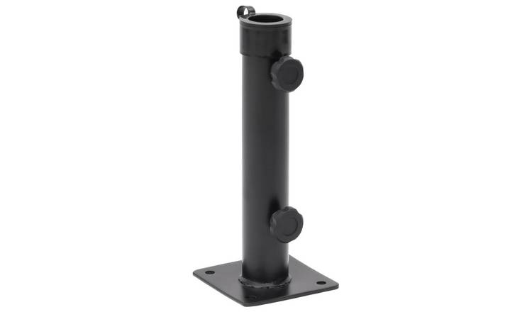 Walplus Parasol Base for dia mm Pole Matt - Matt Black - 12.5 x 12.5 x 30.5 cm
