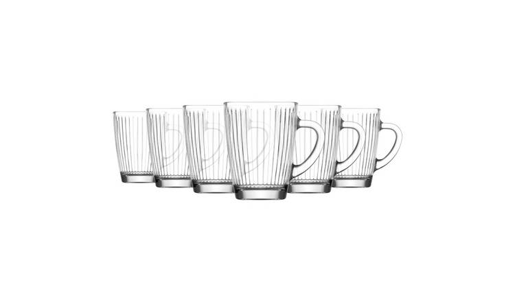 LAV Hestia Glass Mugs - 250ml - Pack of 6