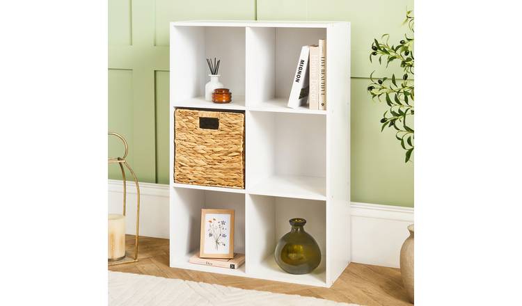 OHS Oslo 6 Cube Storage Unit - White