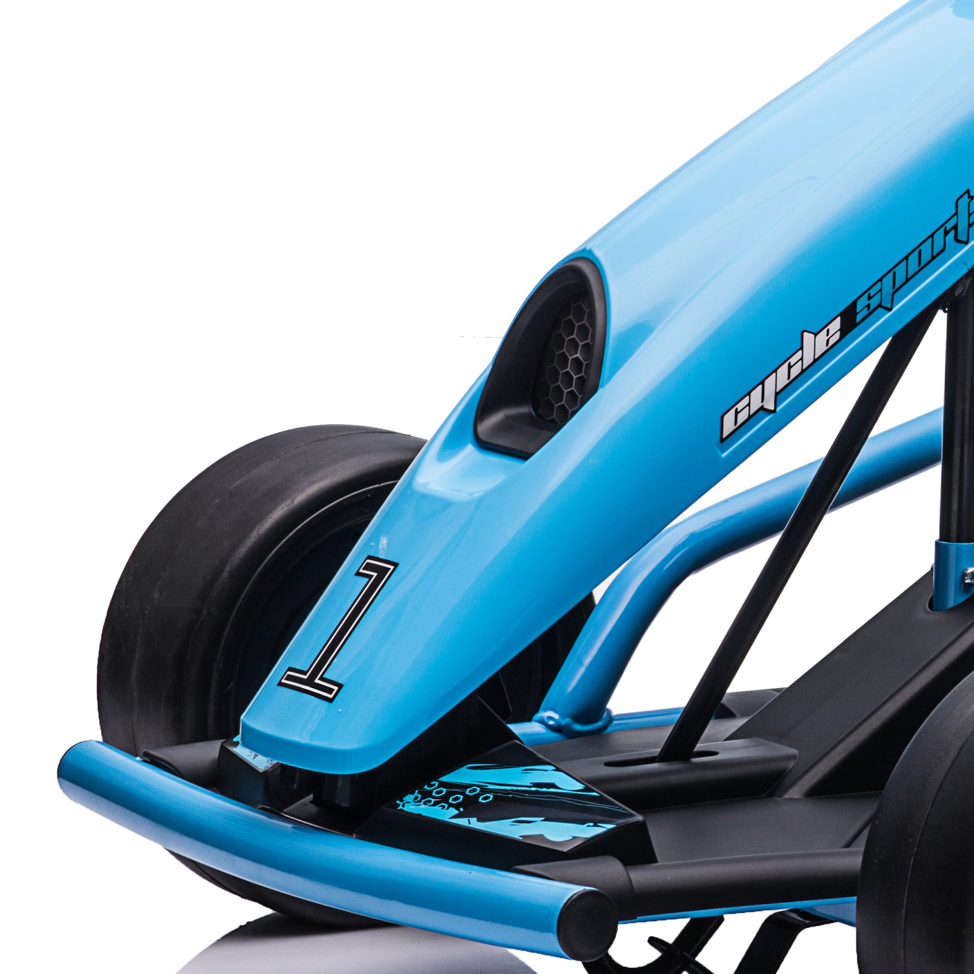 Buy HOMCOM 24V 8 to 12 Years Drift Electric Ride On Go Kart – Blue