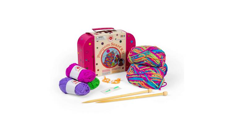 Buttonbag Pompom Scarf Making Kit - 8 Years +
