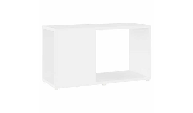 Walplus Engineered Wood TV Cabinet - White - 60 x 24 x 32 cm