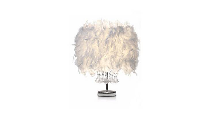 Living and Home Feather Table Lamp