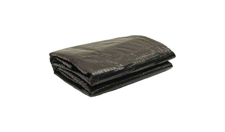 Walplus Round Polyethylene Pool Cover - Black - 549 cm