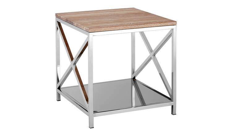 Orsina Oak Wood Side Table - Natural