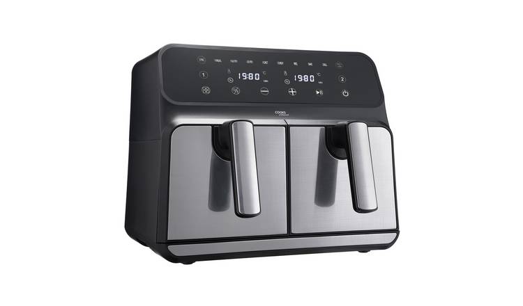 Cooks Professional 8L Digital Dual Basket Air Fryer - Silver