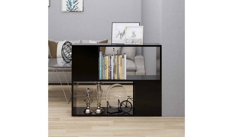 Walplus Engineered Wood TV Cabinet - Black - 80 x 24 x 63 cm