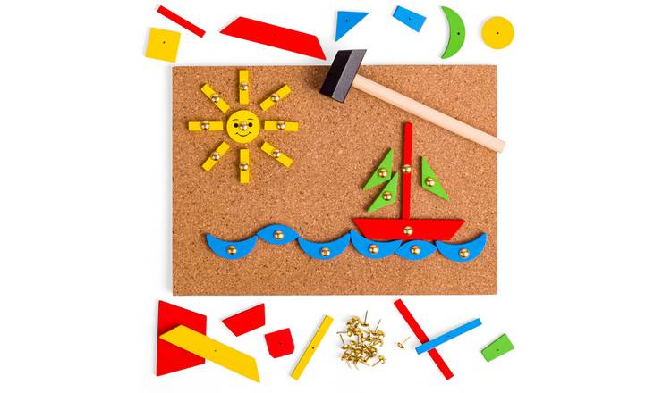 Bigjigs Toys Pin-a-Shape - 4 Years +