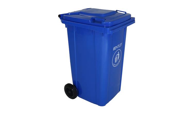 Charles Bentley 240 Litre Weatherproof Wheelie Bin - Blue