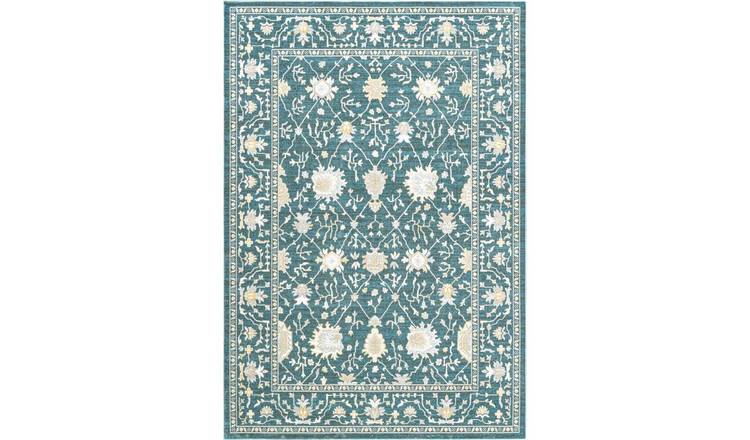 Mega Flooring Blue Modern Geometric Rug - 120 x 170cm