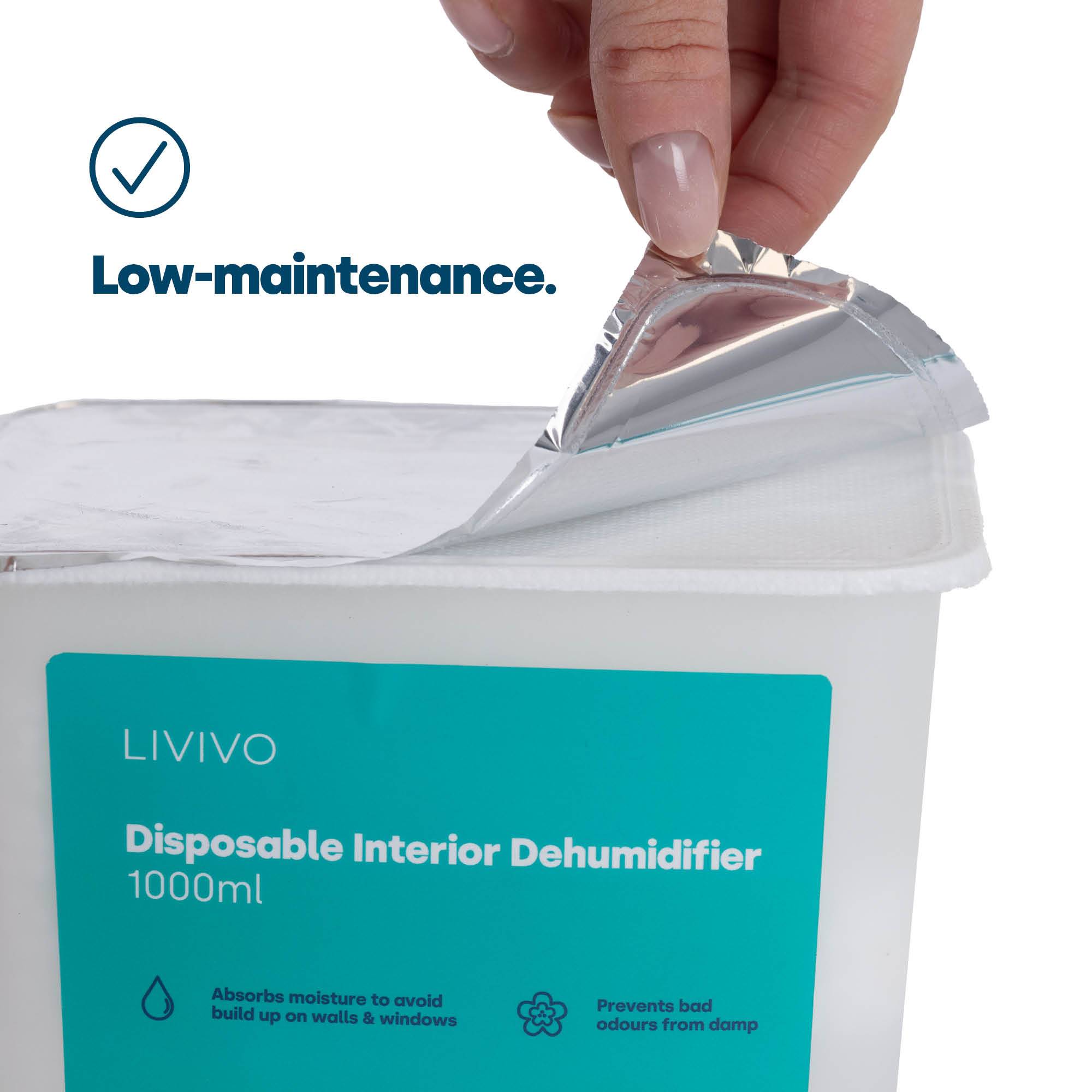 LIVIVO Disposable Teardrop Dehumidifiers - Pack of 5 - Image 5