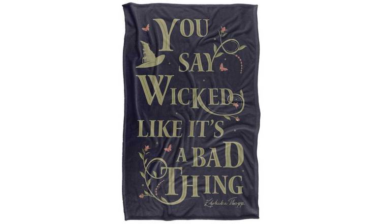 Wicked Elphaba You Say Wicked Like It'S A Bad Thing Throw - 152cm x 127cm