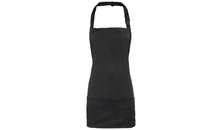 Premier Colours 2 in 1 Full Apron - Black