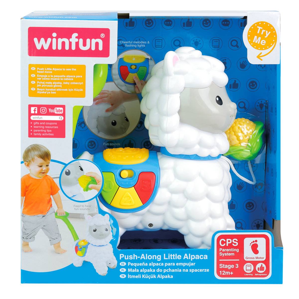 Winfun Little Alpaca Push Along Childrens Toy - Image 1