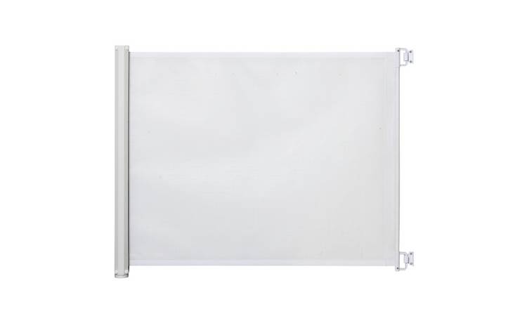 PawHut Retractable Mesh Pet Stair Gate - 115cm - White