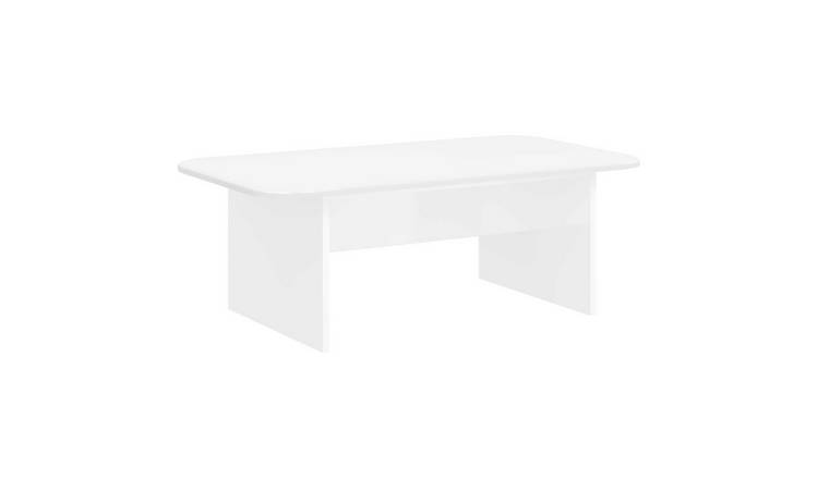 Walplus Engineered Wood Coffee Table - White - 93 x 53 x 33 cm