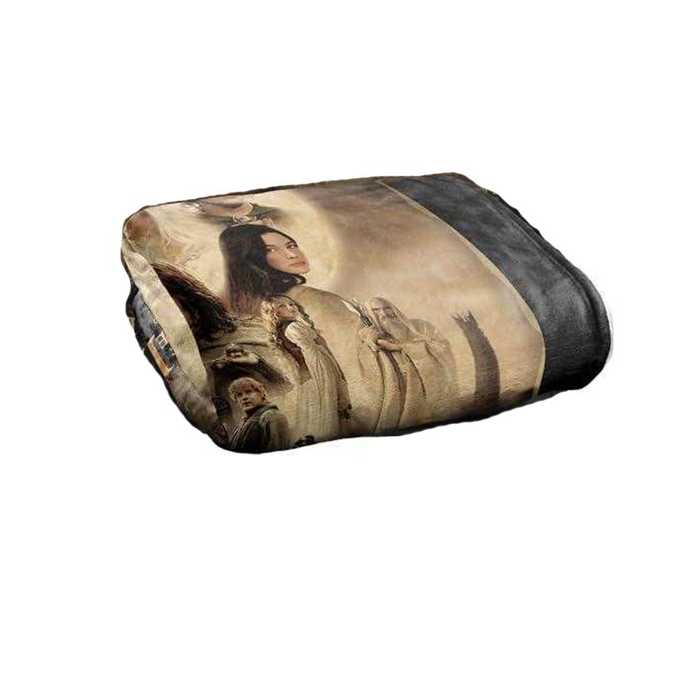 Lord Of The Rings Character Faces Soft Touch Blanket - 147cm x 91cm - Image 3