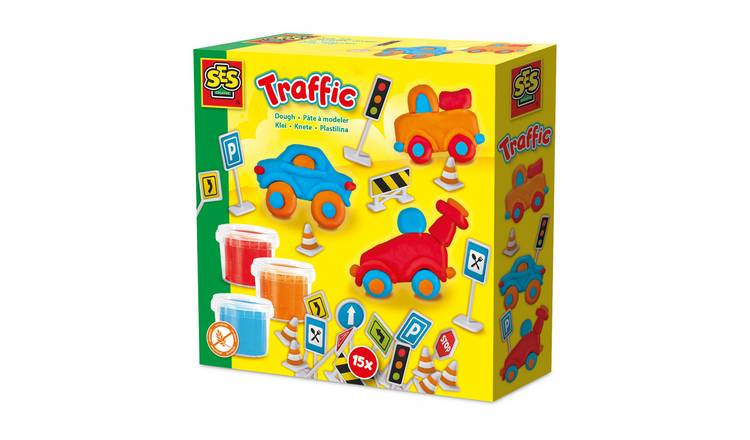 SES Creative Dough Traffic Model Play Set