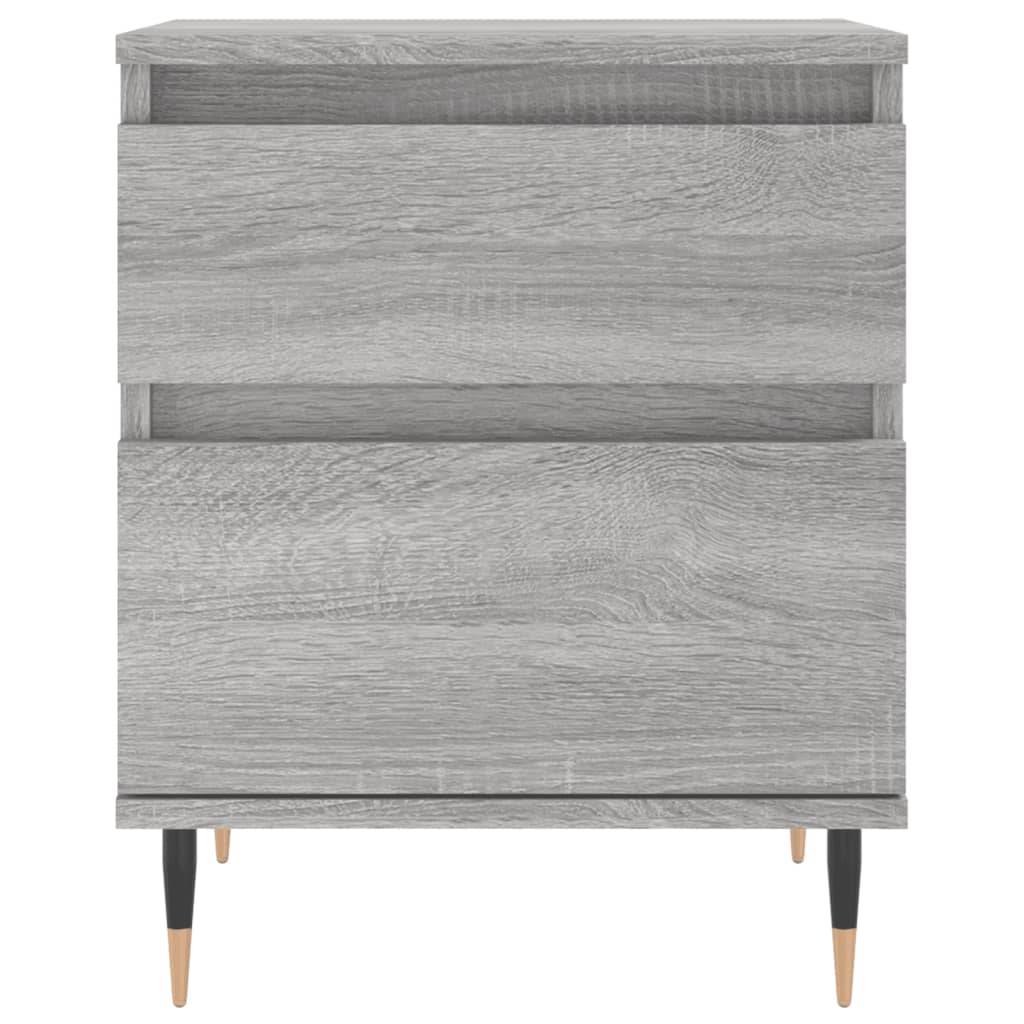 Walplus 1 Drawer Engineered Wood Bedside Cabinet - Grey Sonoma - 40 x 35 x 50 cm - Image 3