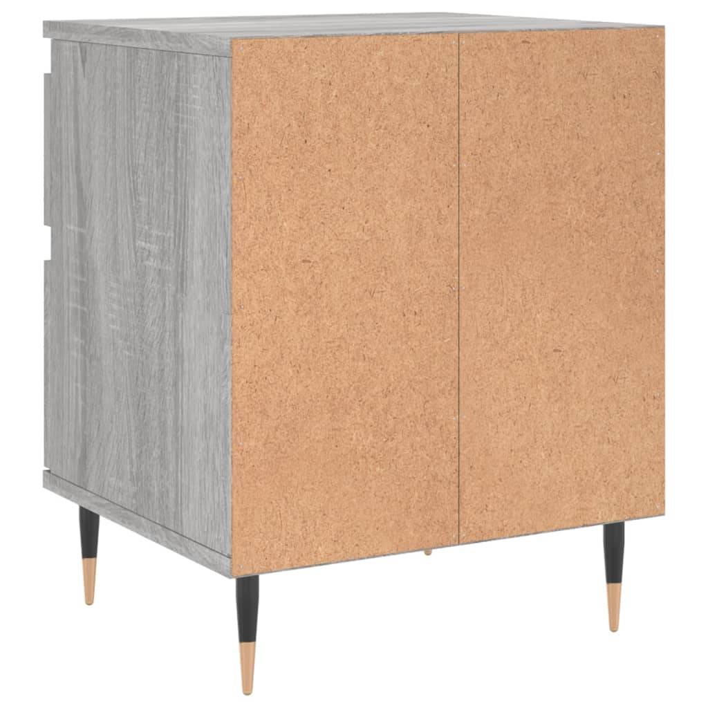 Walplus 1 Drawer Engineered Wood Bedside Cabinet - Grey Sonoma - 40 x 35 x 50 cm - Image 5