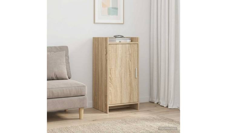 Walplus 1 Door Rectangular Sideboard - Sonoma Oak - 40 x 36 x 80 cm