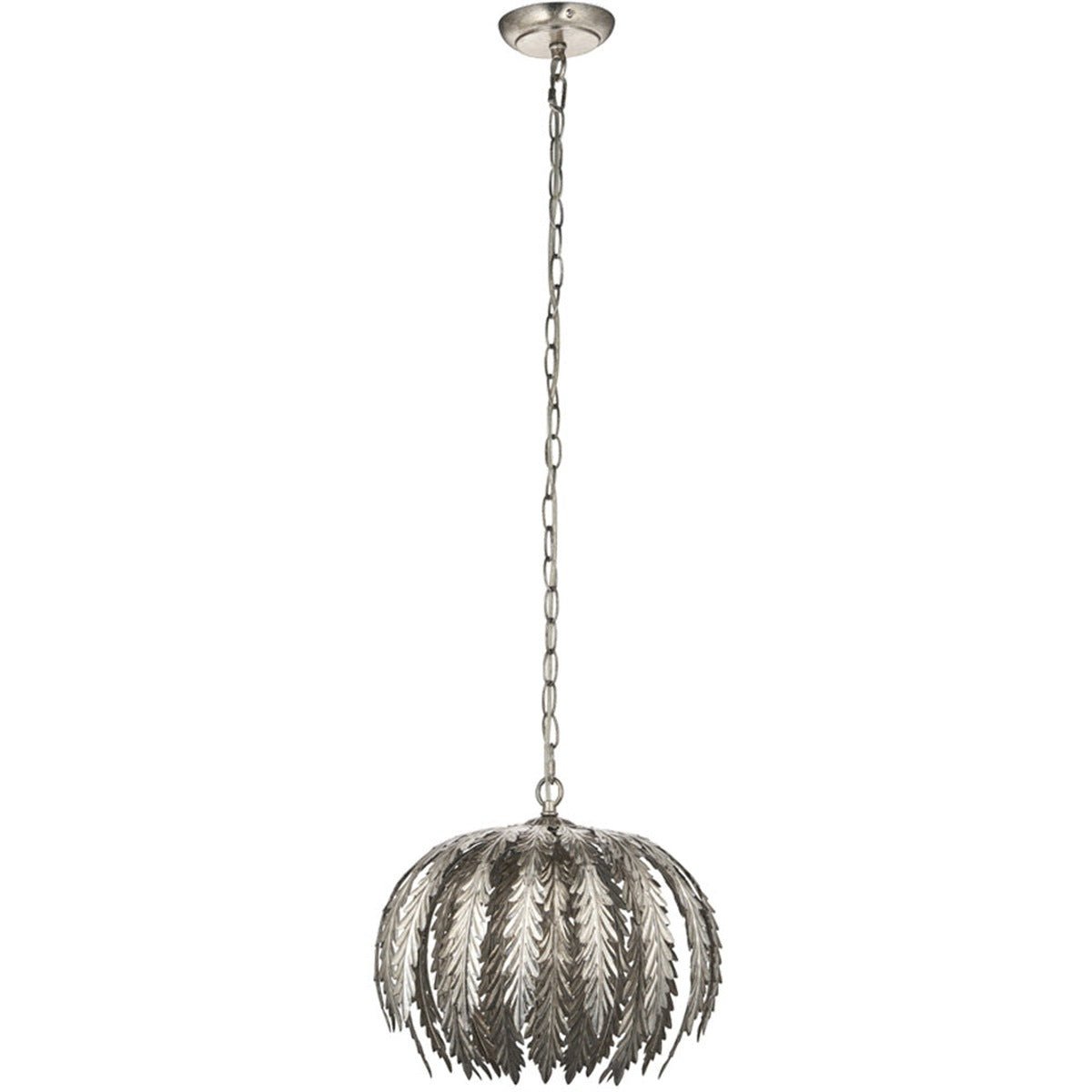 Loops Direct Steel Pendant Light - Silver Leaf - Image 3