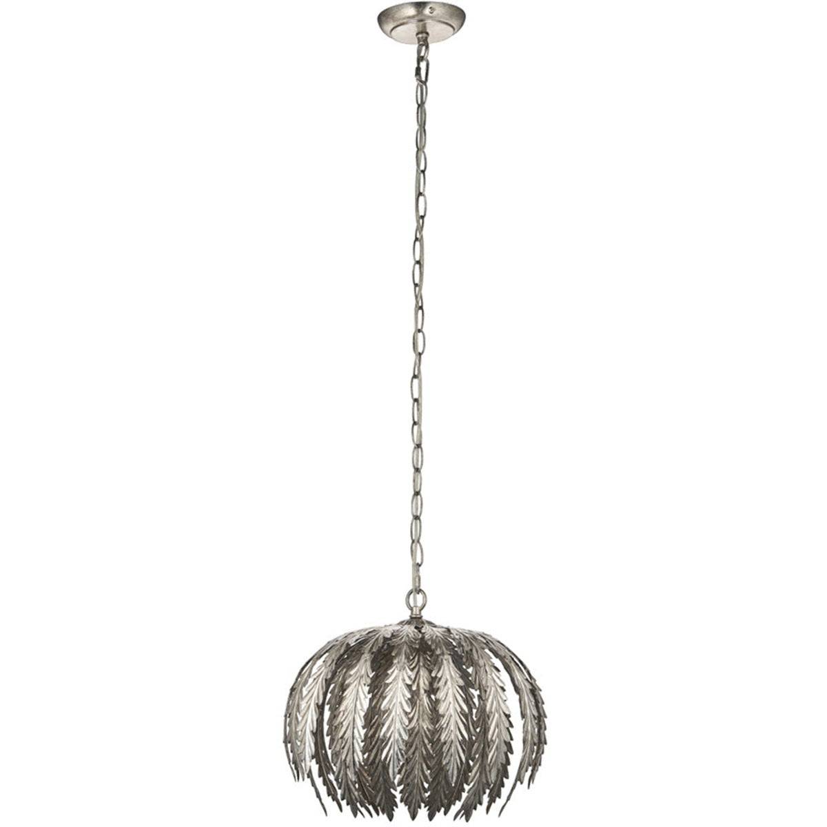 Loops Direct Steel Pendant Light - Silver Leaf - Image 3