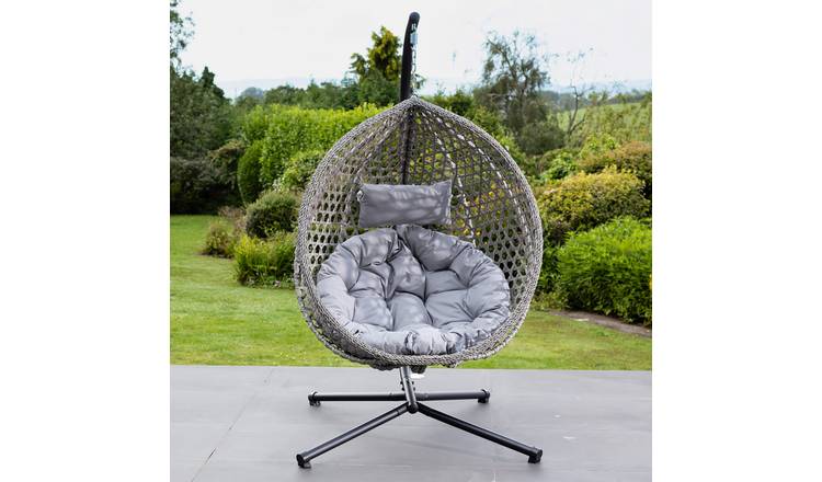 Artemis Home Bradshaw Swing Egg Pod Chair - Light Grey