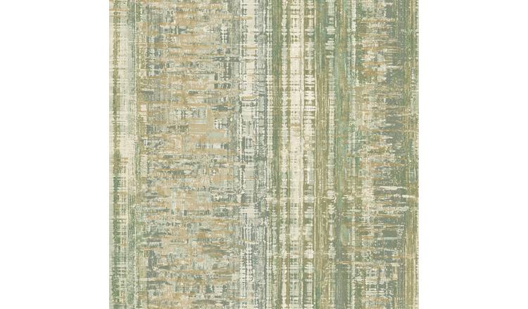 Grandeco Armana Textured Vertical Stone Effect Wallpaper - Green
