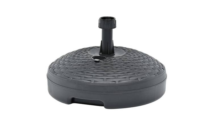 Walplus Poly Rattan Umbrella Base /Water Filled 20 L - Anthracite - 45 x 28 cm