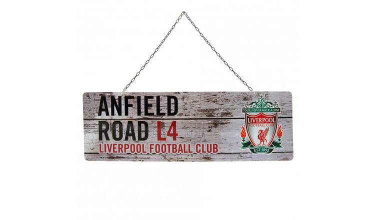 Liverpool FC Rustic Plaque - Red & White & Black